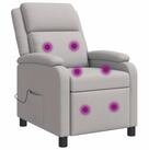 vidaXL Sessel Massage Relaxsessel Wolkengrau Stoff (1-St)