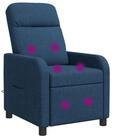 vidaXL Sessel Massage Relaxsessel Blau Stoff (1-St)