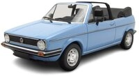 Maxichamps Modellauto VW Golf 1 Cabrio 1979 hellblau, Ma&szlig;stab 1:43