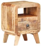vidaXL Nachttisch Nachttisch 30x30x41 cm Raues holz (1-St)