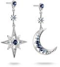 THOMAS SABO Paar Ohrh&auml;nger Midnight Sky Ohrringe Silber, mit Zirkonia (synth),