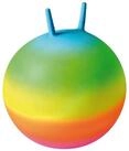EDUPLAY Spielzeug-Gartenset Regenbogen-H&uuml;pfball &Oslash; 50 cm, Griffe 10 cm, (0-tlg)