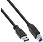 Inline InLine&reg; USB 3.2 Gen.1 Kabel, A an B, schwarz, 1,5m USB-Kabel