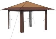 vidaXL Partyzelt Gazebo ohne Seitenwand Beige und Braun