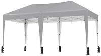 COSTWAY Faltpavillon, Gartenpavillon 3x6 m, wasserdicht & h&ouml;henverstellbar