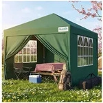 LuxusKollektion Faltpavillon Faltpavillon 3x3m Gr&uuml;n UV50+ Stahlrahmen