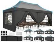 LuxusKollektion Faltpavillon Faltpavillon 3x6m wasserdicht Spitzdach Grau