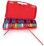 Classic Cantabile Glockenspiel f&uuml;r Kinder mit 25 T&ouml;nen Rot, 1-St., Inkl.