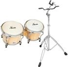 XDrum Bongo Pro - 6,5" Macho und 7,5" Hembra,Spar-Set, inkl. St&auml;nder, mit...