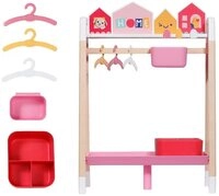Baby Born Puppenkleiderschrank Kleiderstange, inklusive 3 Kleiderb&uuml;gel, im
