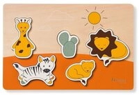Hauck Steckpuzzle Safari - Puzzle N Fit, Puzzleteile, Holz Puzzle f&uuml;r Baby (ab...