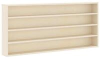 vidaXL Regal Wanddisplay-Case Wandhalterung Beige 80 x 8,5 x 36 cm, 1-tlg.