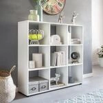 FINEBUY Standregal SuVa11686_1 B&uuml;cherregal Holz Regal Aufbewahrungsregal...