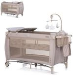 Chipolino Baby-Reisebett Bella 2 Ebenen, seitlicher Eingang, Polyester,