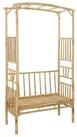 vidaXL Rankgitter 115 x 50 x 205 cm Gartenbogen mit Bank Natur 115x50x205 cm...