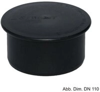GEBERIT Wasserrohr Geberit Silent-PP Muffenstopfen, DN 40