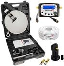 PremiumX Camping SAT Anlage Satelliten-Finder Single LNB 10m Kabel F-Stecker