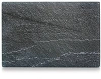 Zeller Present Schneidebrett Glasschneideplatte 30 x 20 cm Schiefer, Glas,...