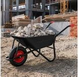 MAXCRAFT Schubkarre Bauschubkarre 250 kg 100 L Gartenkarre Luftbereifung...