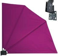 Quick Star Sichtschutzf&auml;cher mit Easy Mount Wandplatte, Blickdicht und...