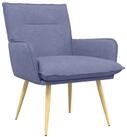 vidaXL Sessel Sessel Jeans blau Stoff (1-St)