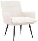 vidaXL Sessel vidaXL Sessel Creme Boucl&eacute;