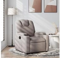 vidaXL Sessel vidaXL Relaxsessel Taupe Stoff