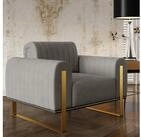 Selsey Sessel PARISSA, Loungesessel mit Komfortpolsterung und Metallgestell