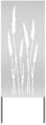 vidaXL Sichtschutzelement, Garten Sichtschutz-Leinwand Silber 50 x 140 cm...