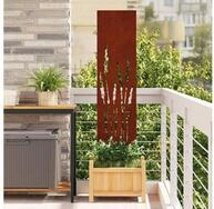 vidaXL Sichtschutzelement, Garten Sichtschutz-Leinwand Rostig 32 x 140 cm