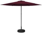 vidaXL Sonnenschirm Garten-Schirm mit Fu&szlig; 300 x 300 cm Polyester Rechtwinklig