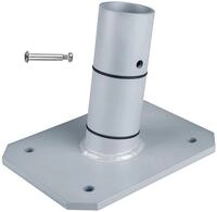Windhager Pfostentr&auml;ger Terrassenhalterung Premium, Zubeh&ouml;r f&uuml;r Sonnensegel,