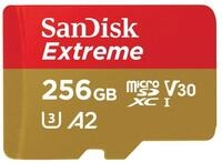 Sandisk microSDXC Extreme Speicherkarte (256 GB, Video Speed Class 30 (V30)/UHS...