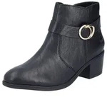 Rieker Stiefelette Ankleboots, Blockabsatz, mit Innenrei&szlig;verschluss schwarz 36...