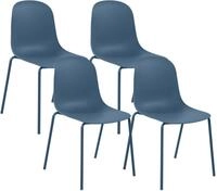 CLP Esszimmerstuhl Hardin (4er Set), stapelbar, mit Bodenschonern, bis 120 kg