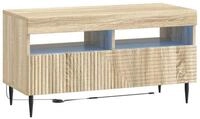 vidaXL TV-Board vidaXL LED-TV-Schrank HAARLEM 81 x 35 x 43 cm Sonoma-Eiche