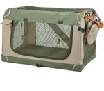 TRIXIE Hunde-Transportbox Faltbare Hundebox Comfy mit abnehmbarer Au&szlig;entasche...