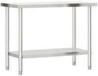 vidaXL K&uuml;chenwagen 110 x 55 x 85 cm K&uuml;chenwagen K&uuml;chen-Arbeitstisch...