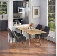 Vicco Esstisch Beaver, Goldkraft Eiche/Greige, 120-160 x 80 cm ausziehbar (1-St)