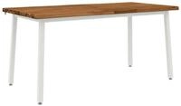 vidaXL Esstisch Live Edge Esstisch 160 x 70 x 75 cm Massivholz Natur (1-St)