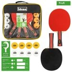 Idena Tischtennisschl&auml;ger Tischtennis-Set "Profi" - 13-teilig (Set, 4...
