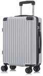 YONSLY Koffer Hartschalen-Reisekoffer Trolley Handgep&auml;ck, 4 Rollen,...