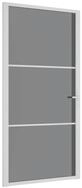 vidaXL Haust&uuml;r Innent&uuml;r 102,5x201,5 cm Wei&szlig; ESG-Glas und Aluminium (1-St)