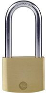 Yale Vorh&auml;ngeschloss Messing Hangschloss 50 mm langer B&uuml;gel Y110B/50/166/1