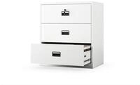 Jan Nowak Aktenschrank Metall Kartotekschrank 3 Schubladen SARA V3 XL 90 cm...