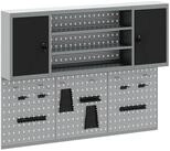 vidaXL Werkzeugschrank Werkzeugschrank-Set 6 stk. Schwarz Pulverbeschichteter...