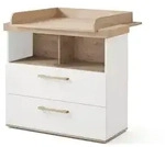 roba&reg; Wickelkommode Jimmy - aus Holz - Made in Europe - Wickeltisch - Blauer...