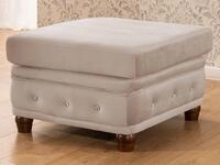 S-Style M&ouml;bel Polsterhocker Chesterfield Cleo Blink aus Samt mit...