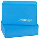 relaxdays Yogablock 10 x Yogablock blau, (2-tlg)