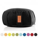GORILLA SPORTS Bodenkissen Yogakissen - Rund, 100%Baumwolle, Meditationskissen,